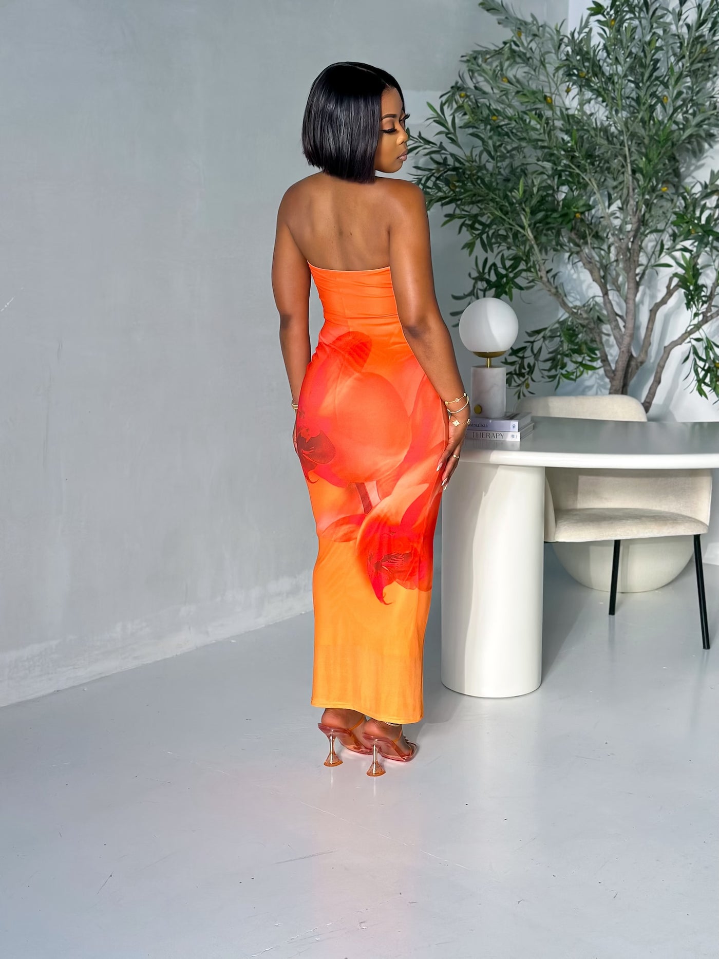 Bali Sunset Dress (Orange)