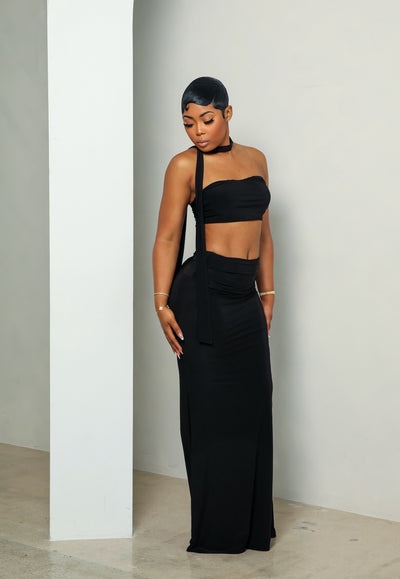 Imani Skirt Set (Black)