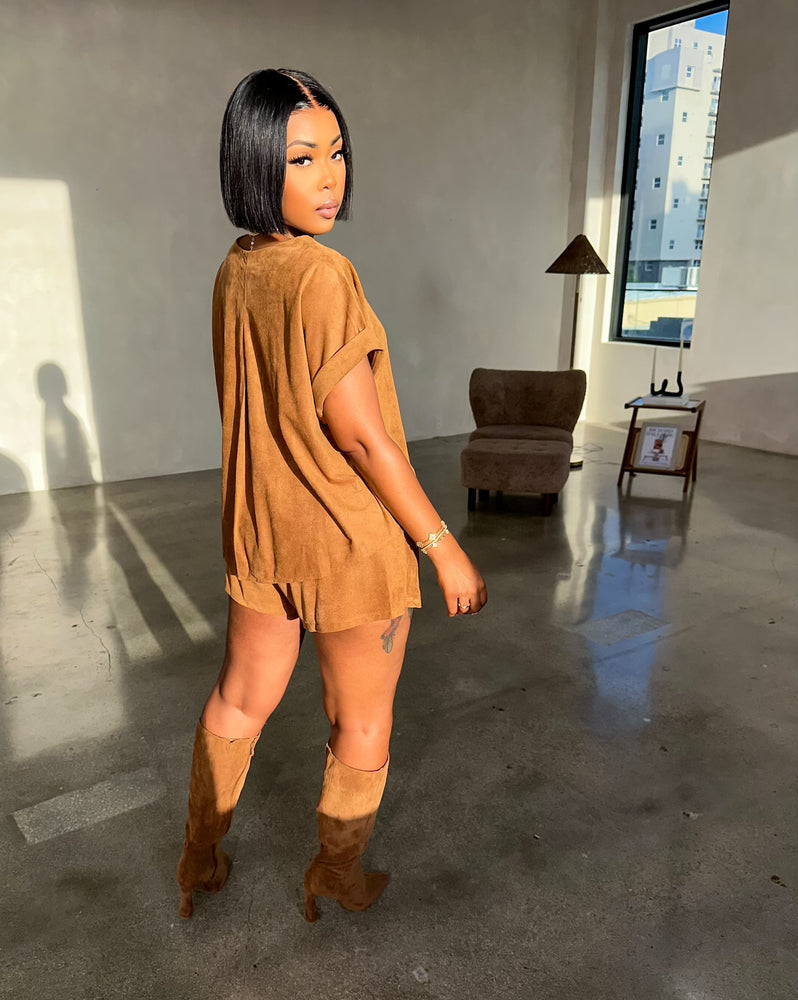 Autumn Shorts Set (Camel)