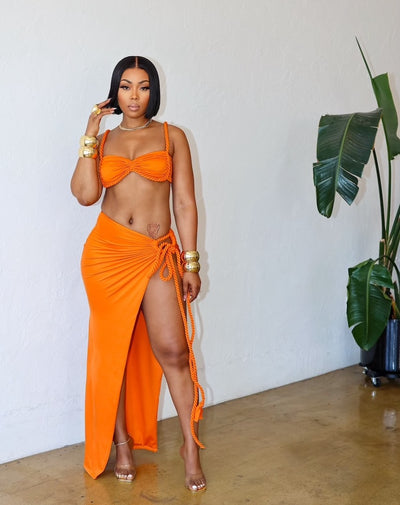Sail Me Away Skirt Set (Orange)