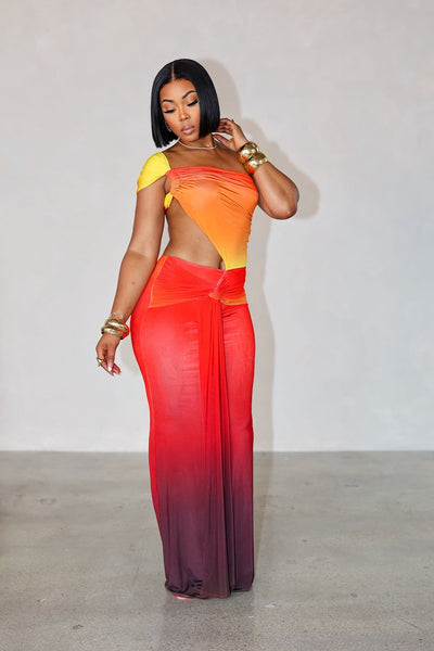 Sicily Dress (Orange)