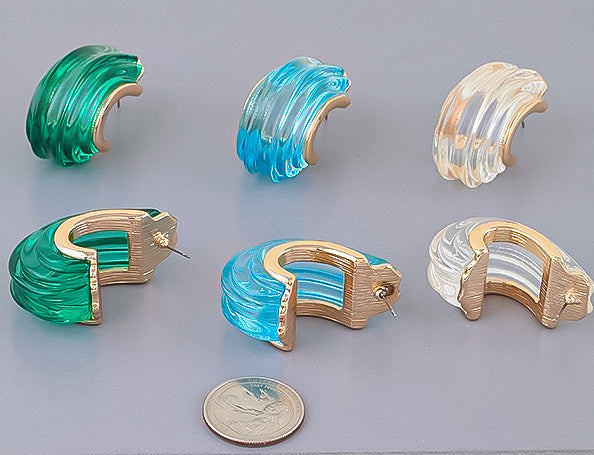 Aqua Love Earrings