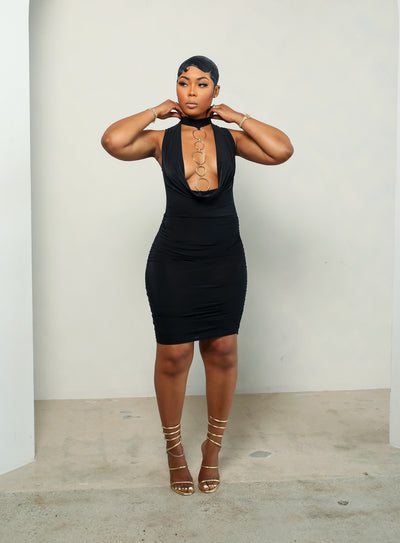 Playa Del Carmen Dress (Black)