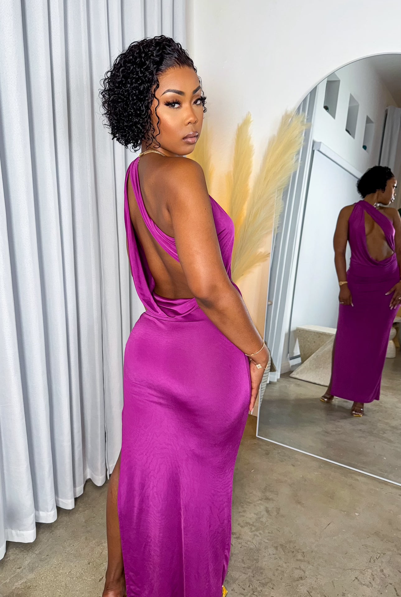 Evening Kiss Dress (Magenta)