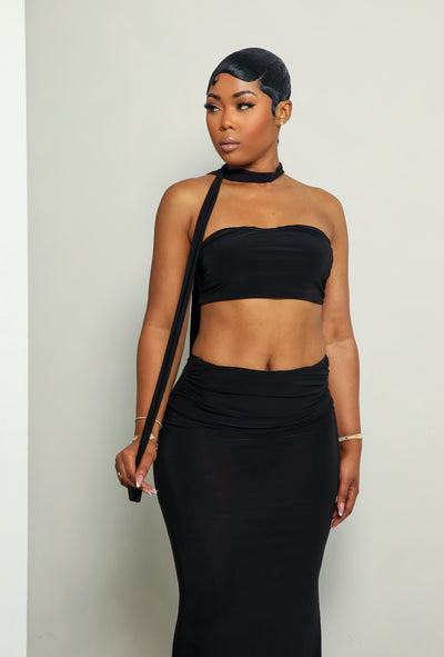Imani Skirt Set (Black)