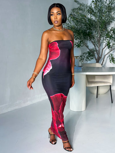 Bali Sunset Dress (Black)
