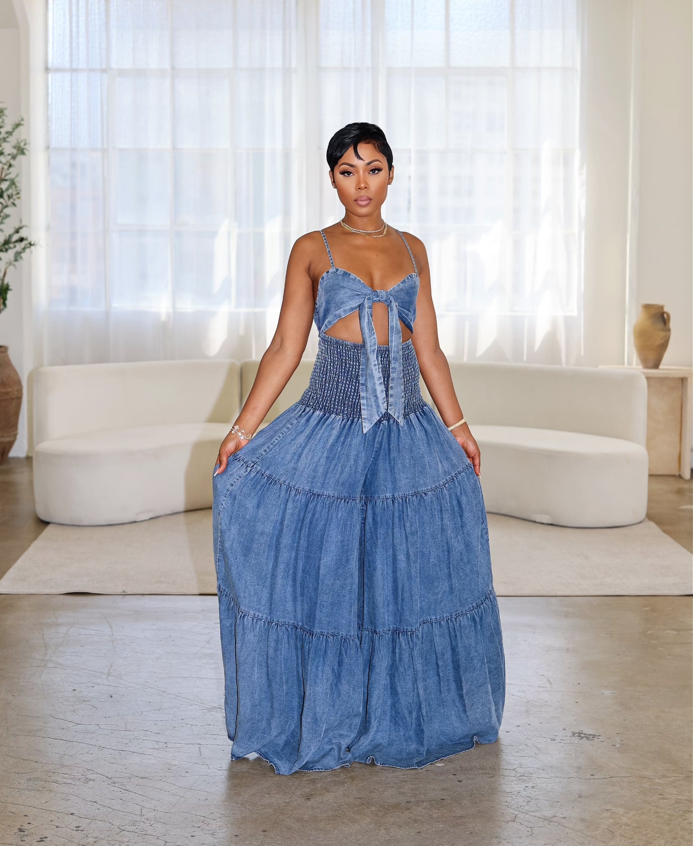 Napa Valley Jumpsuit (Denim Blue)
