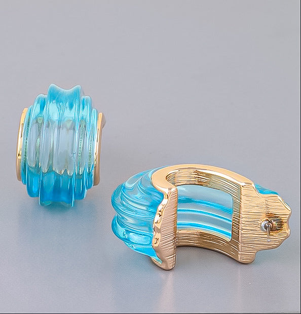 Aqua Love Earrings