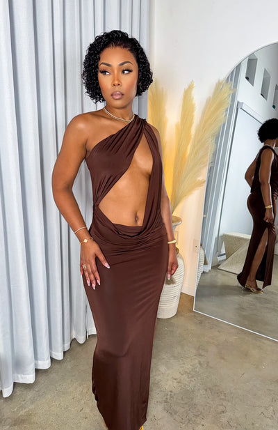 Evening Kiss Dress (Chocolate)