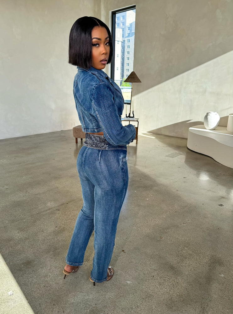 Material Gworl Denim Set