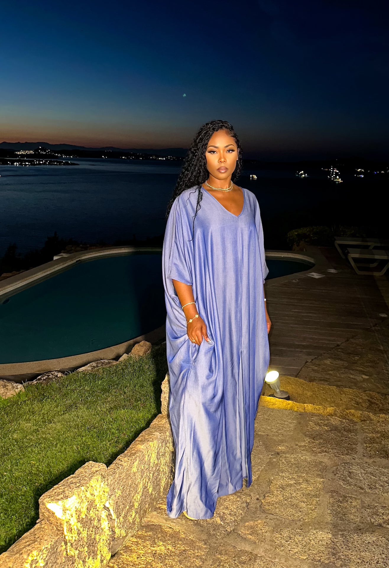 Serene Escape Maxi (Denim)