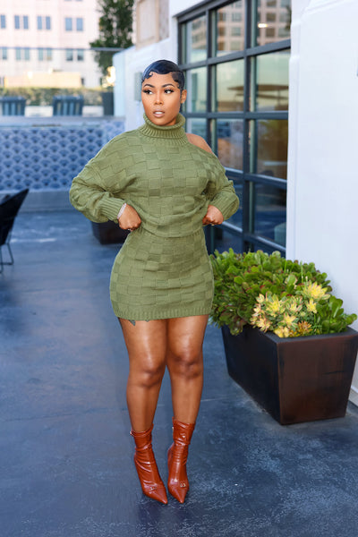 Noelle Skirt Set (Olive)