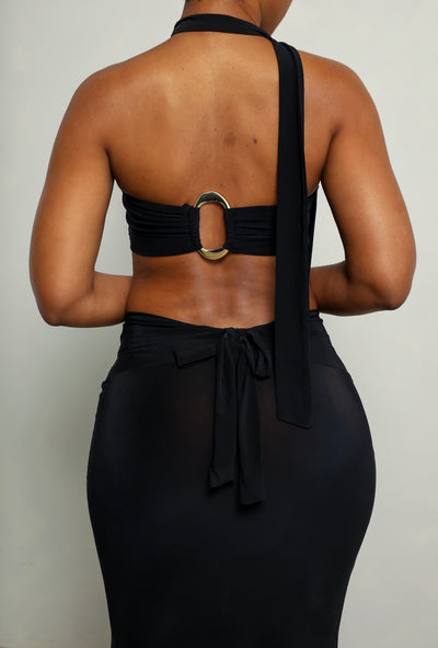 Imani Skirt Set (Black)