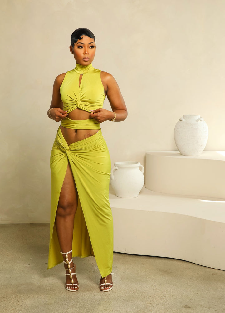 Eliza Skirt Set (Green)