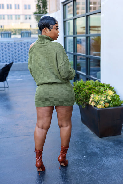 Noelle Skirt Set (Olive)