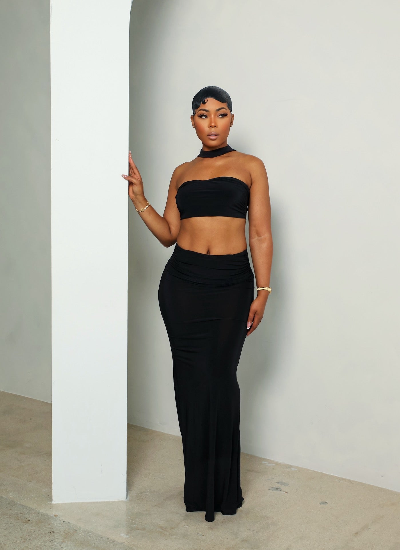 Imani Skirt Set (Black)