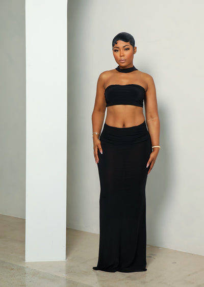 Imani Skirt Set (Black)