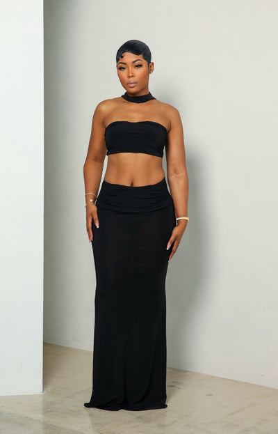 Imani Skirt Set (Black)