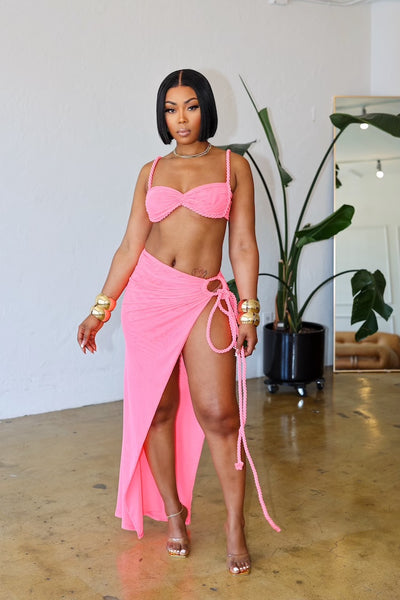 Sail Me Away Skirt Set (Neon)