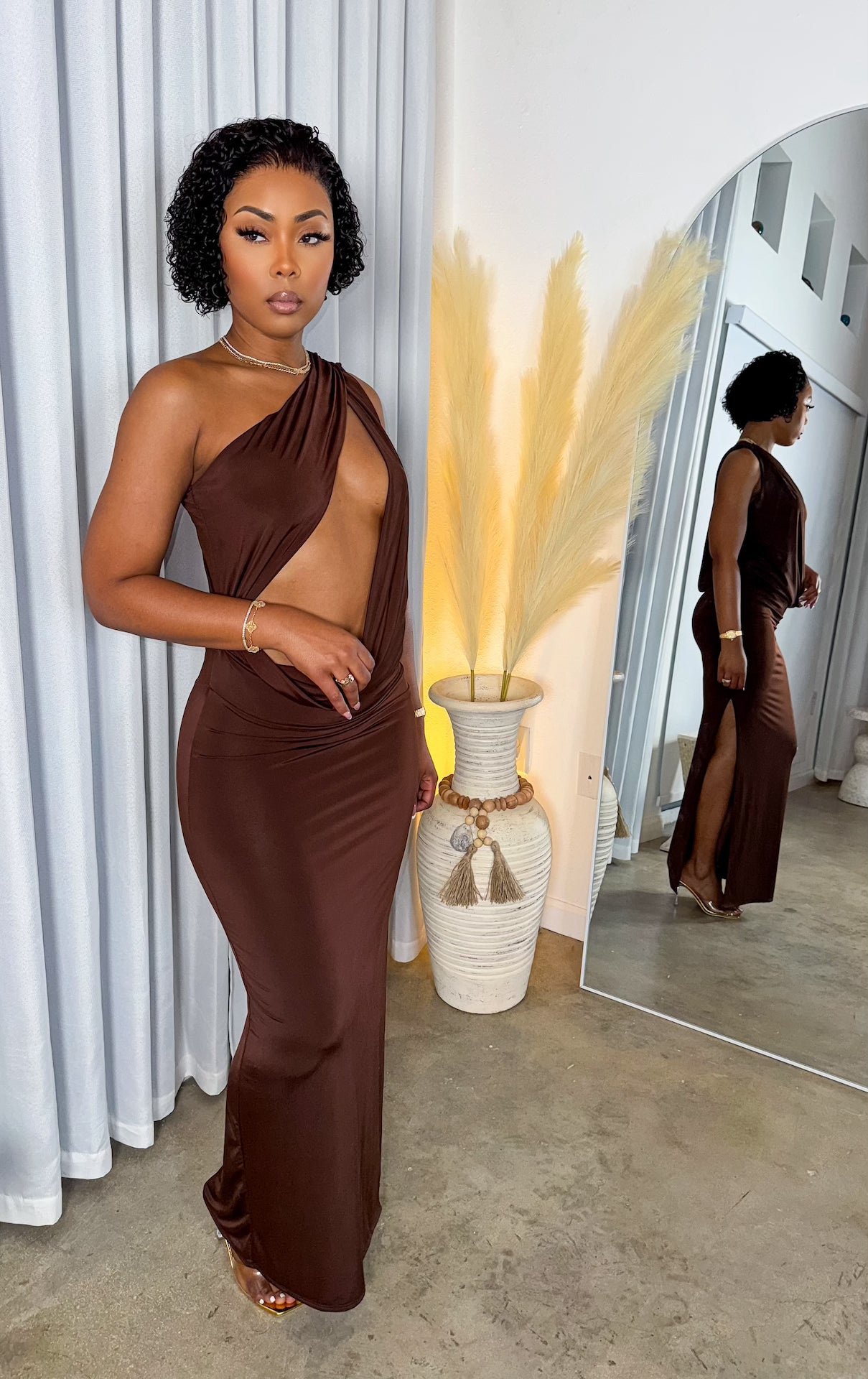 Evening Kiss Dress (Chocolate)