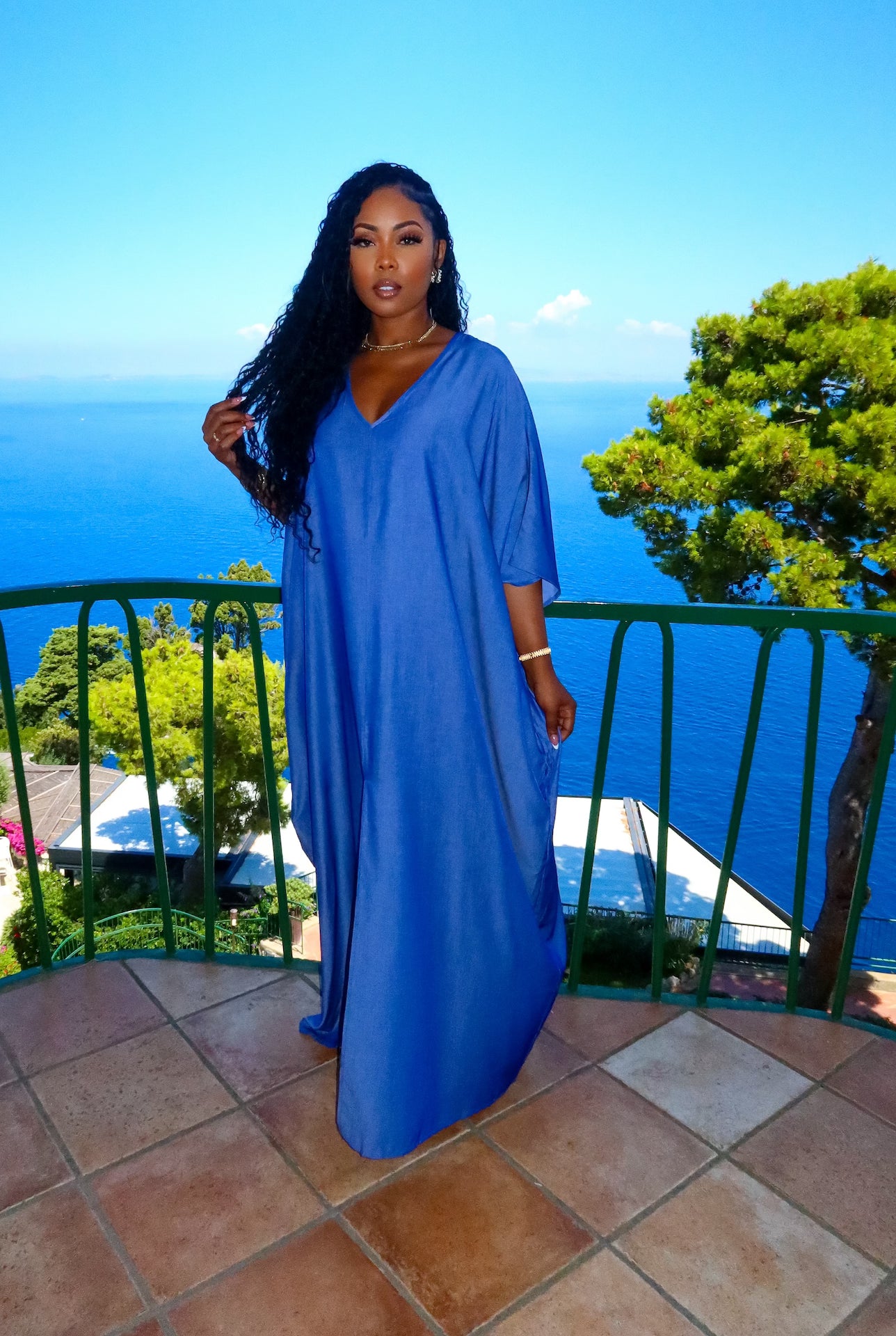 Serene Escape Maxi (Denim)