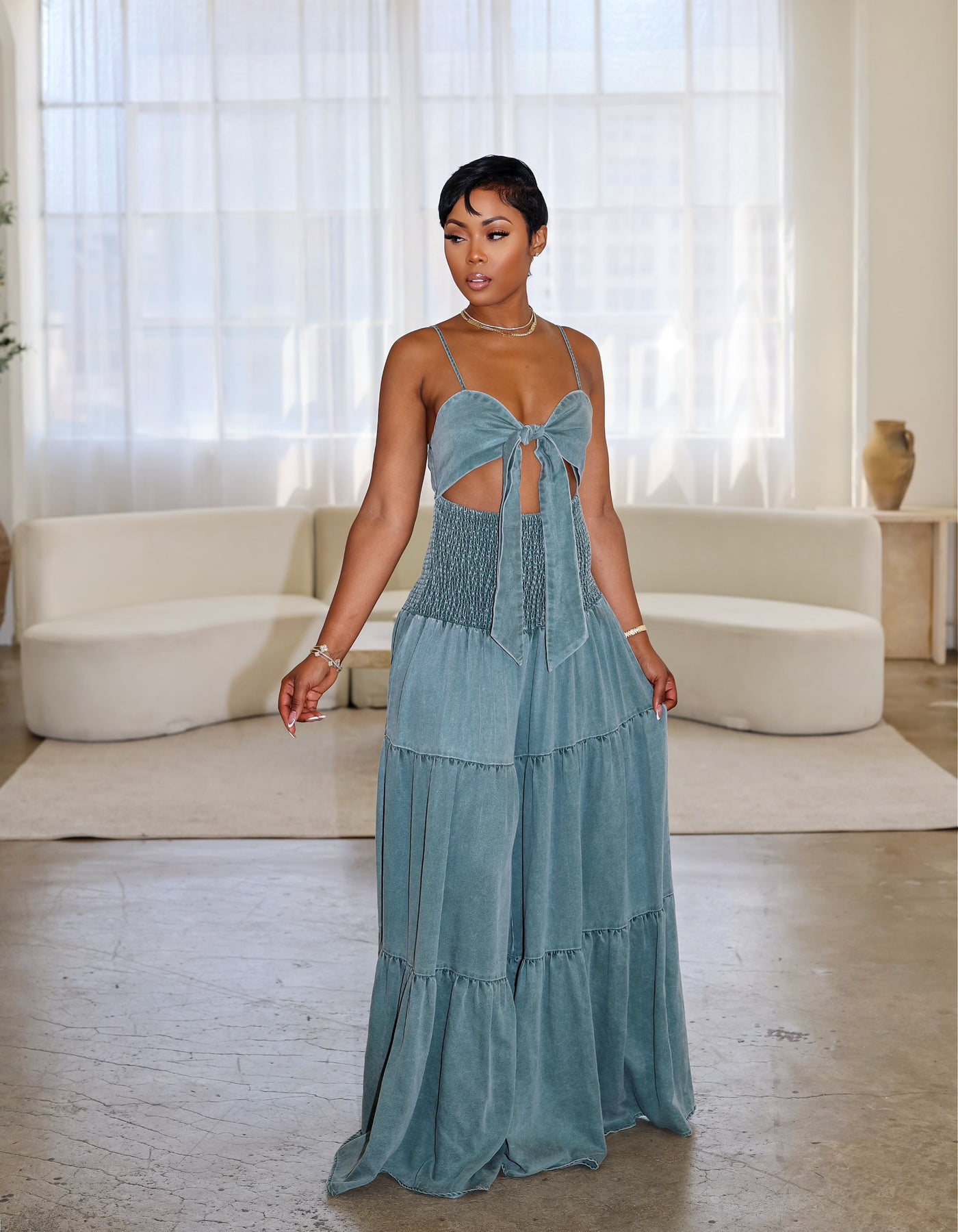 Napa Valley Jumpsuit (Sage)