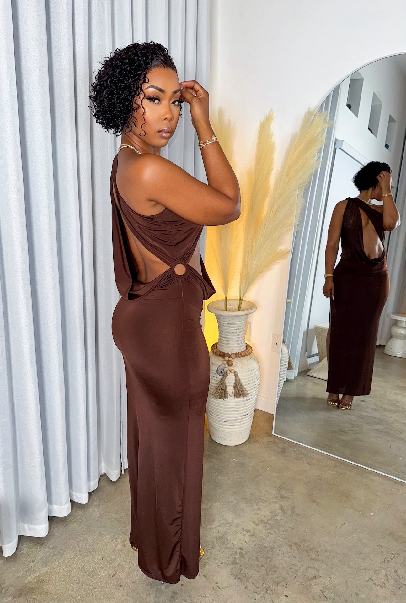 Evening Kiss Dress (Chocolate)
