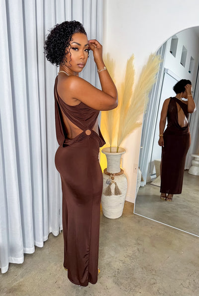 Evening Kiss Dress (Chocolate)