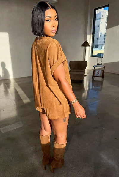 Autumn Shorts Set (Camel)