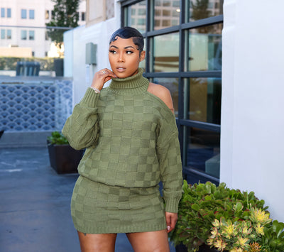 Noelle Skirt Set (Olive)