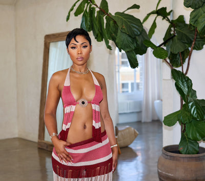 Turks & Caicos Set (Burgundy/Pink)
