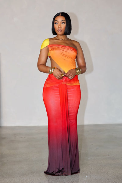 Sicily Dress (Orange)