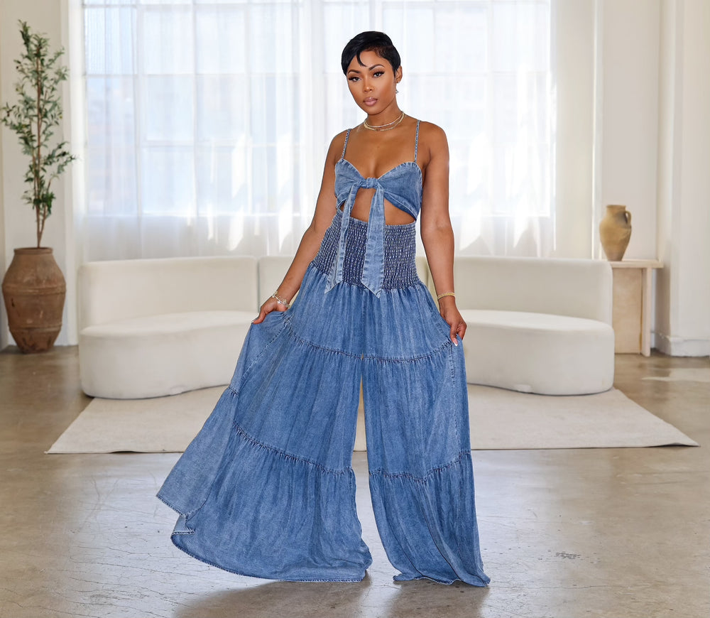 Napa Valley Jumpsuit (Denim Blue)