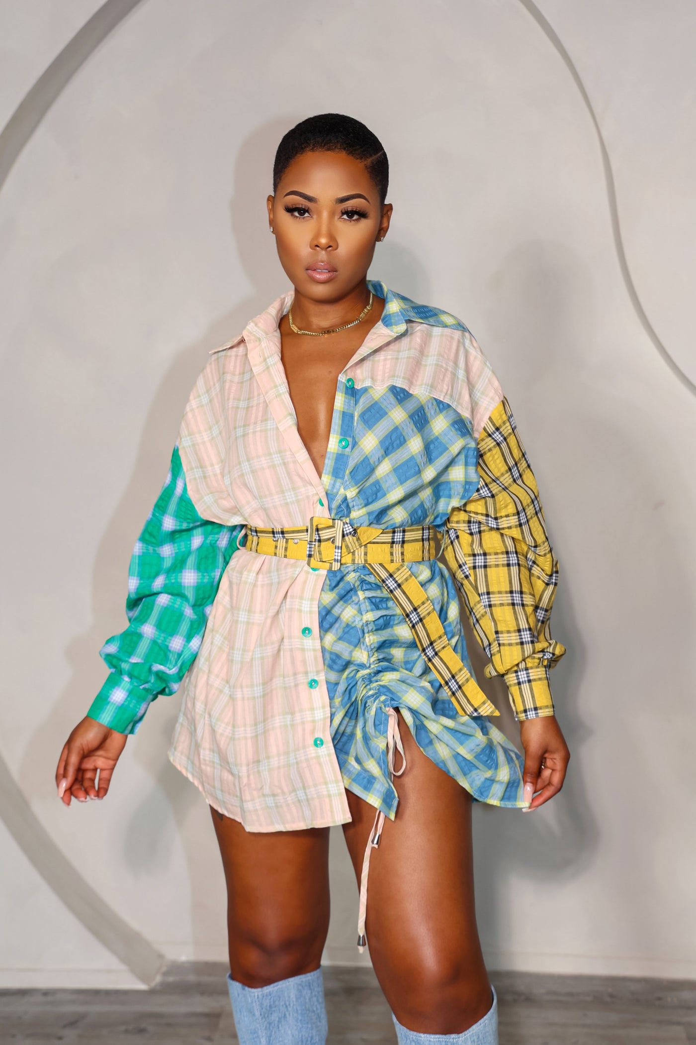 Mixed Feelings Dress (Pink Multi)
