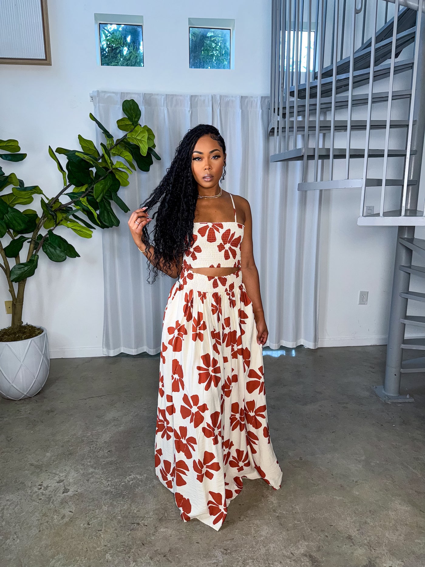Hibiscus Bloom Set (Brown)