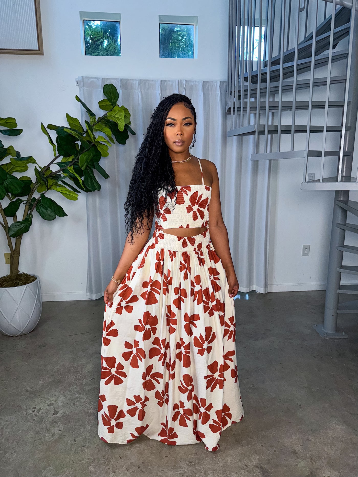 Hibiscus Bloom Set (Brown)