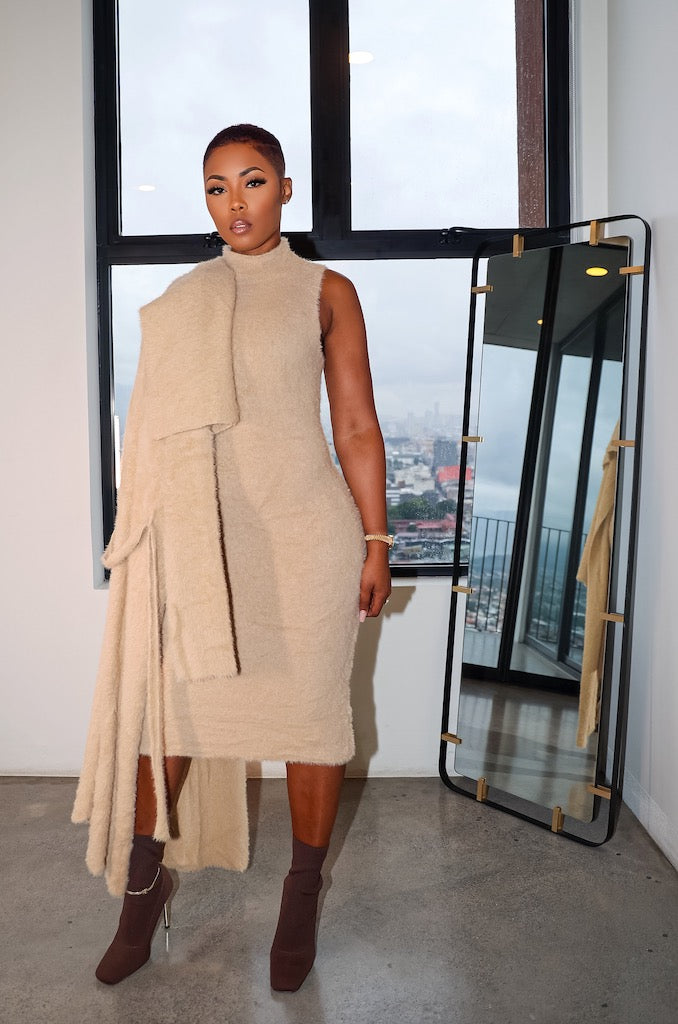 Bread & Butter Dress Set (Taupe)
