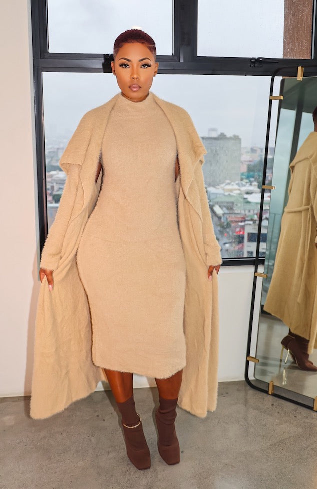 Bread & Butter Dress Set (Taupe)