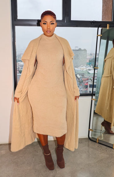 Bread & Butter Dress Set (Taupe)