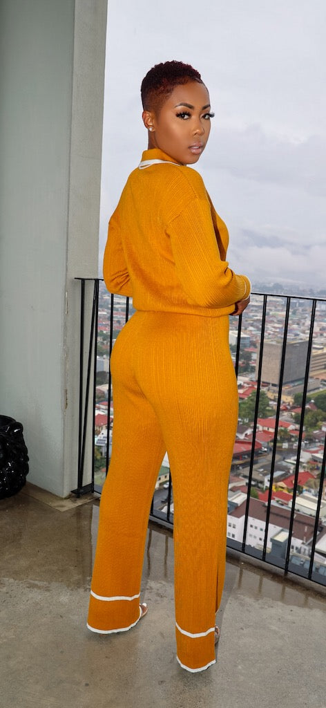 Vibe Check Set (Beige/Mustard)