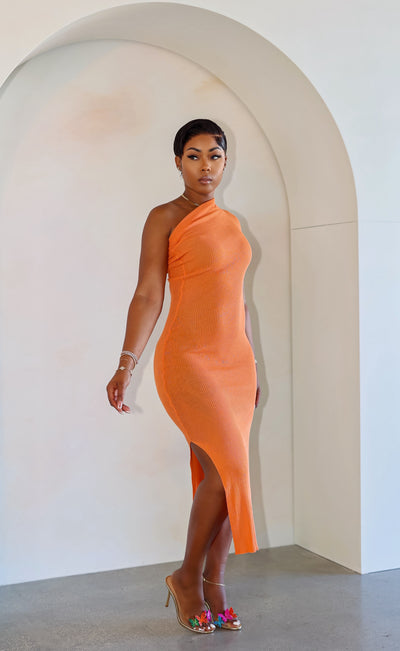 Malibu Midi Dress (Orange)