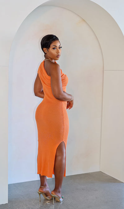 Malibu Midi Dress (Orange)