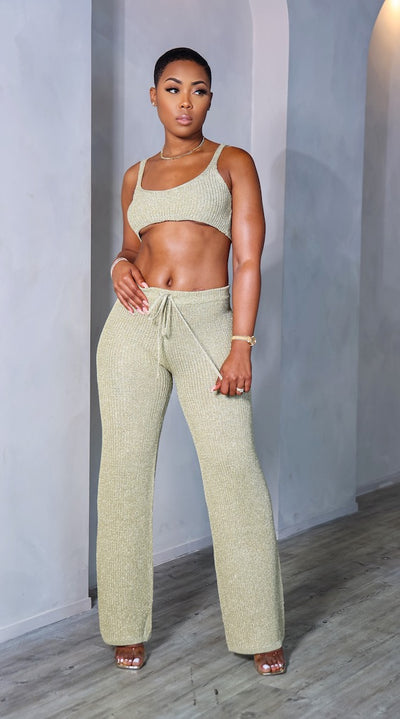 Hidden Treasure Pants Set (Gold)