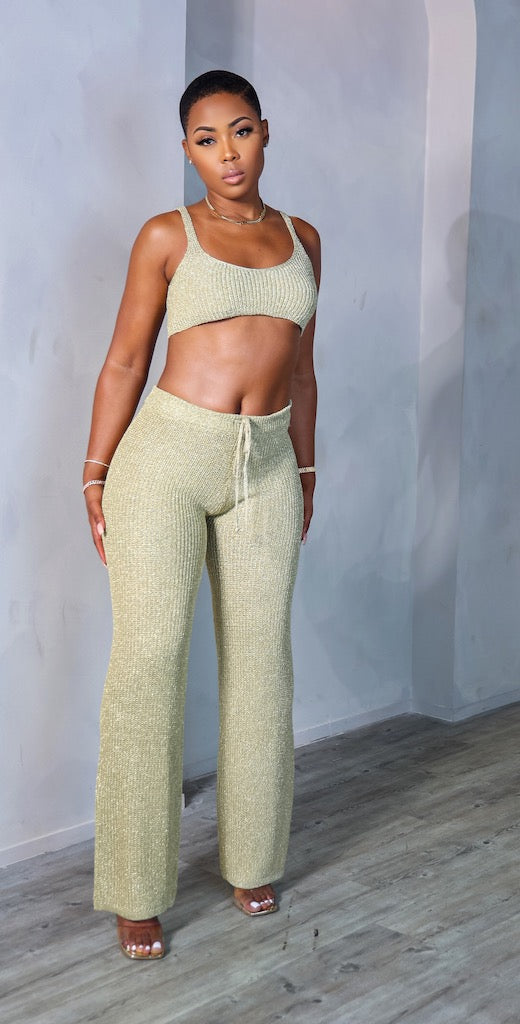 Hidden Treasure Pants Set (Gold)