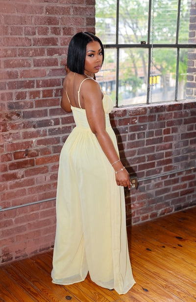 Spring Has Sprung Jumpsuit (Yellow)