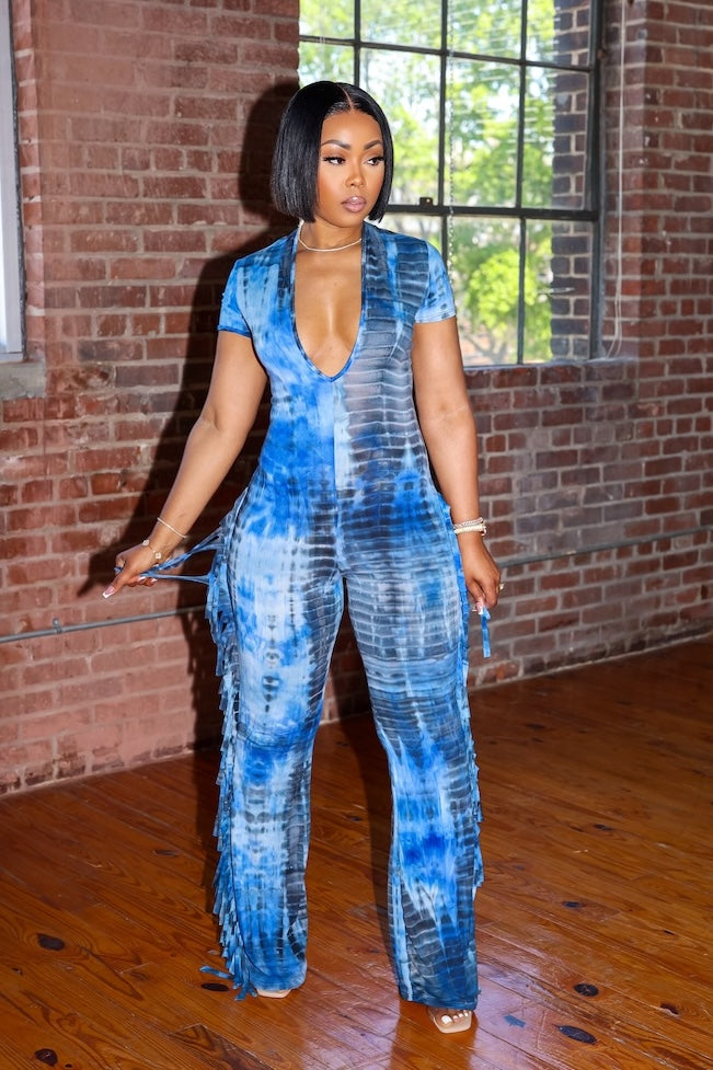 Carpe Diem Jumpsuit (Blue)