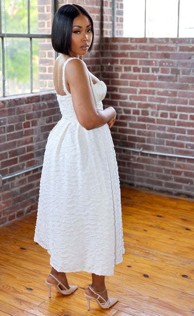 Kentucky Derby Midi Dress (Ivory)