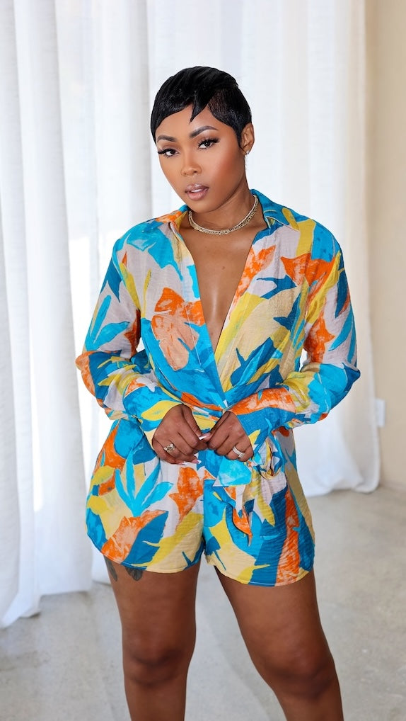 Azura Romper (Teal)