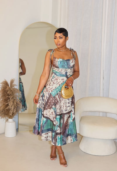 Bohemian Goddess Midi Dress