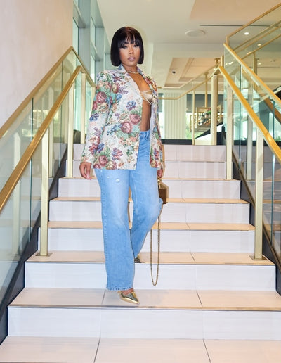 Give Me My Flowers Blazer (Natural)